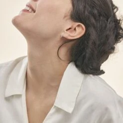 Boucles D'oreilles Puces Marnie Or Blanc Diamant -Garmin Soldes B3OFBDW365 model0