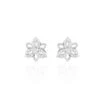 Boucles D'oreilles Puces Irinia Or Blanc Diamant