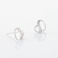 Boucles D'oreilles Puces Or Blanc Juliane Diamants -Garmin Soldes B3OFBDW793 view2