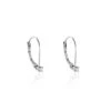 Boucles D'oreilles Pendantes Victoria Or Blanc Diamant