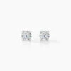 Boucles D'oreilles Puces Victoria Or Blanc Diamant