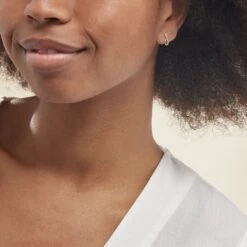 Boucles D'oreilles Puces Osanna Or Blanc Diamants -Garmin Soldes B3OFBDW807 model0