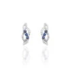 Boucles D'oreilles Puces Rosalyne Or Blanc Saphir Et Diamant -Garmin Soldes B3OFBSB214 master