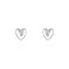 Boucles D'oreilles Puces Luann Or Blanc Topaze