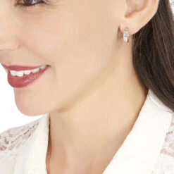 Créoles Ugenie Or Blanc -Garmin Soldes B3OFBW0203 view3