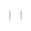 Boucles D'oreilles Puces Dahina Or Blanc Oxyde De Zirconium -Garmin Soldes B3OFBZW135 master