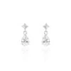 Boucles D'oreilles Pendantes Jordaine Or Blanc Oxydes -Garmin Soldes B3OFBZW299 master