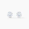 Boucles D'oreilles Puces Eddie Or Blanc Oxyde De Zirconium -Garmin Soldes B3OFBZW390 master