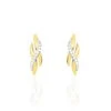 Boucles D'oreilles Puces Ester Or Jaune Diamant