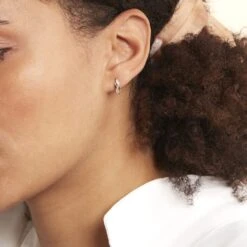 Boucles D'oreilles Puces Ester Or Jaune Diamant -Garmin Soldes B3OFJDW210 model0