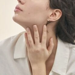 Boucles D'oreilles Puces Batoul Or Jaune Diamant -Garmin Soldes B3OFJDW213 model0