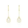 Boucles D'oreilles Pendantes Marganela Or Jaune Diamant