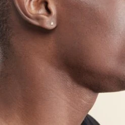 Boucles D'oreilles Puces Victoria Or Jaune Diamant -Garmin Soldes B3OFJDW634 model2