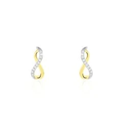 Boucles D'oreilles Puces Osanna Or Jaune Diamants