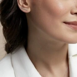 Boucles D'oreilles Pendantes Fadoua Or Jaune Diamants -Garmin Soldes B3OFJDW640 model0