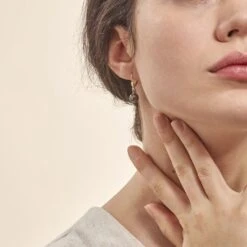 Boucles D'oreilles Puces Baroque Dormeuse Or Jaune Perle De Tahiti -Garmin Soldes B3OFJHH013 model0