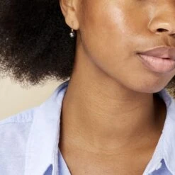 Boucles D'oreilles Pendantes Semi-baroque Or Jaune Perle De Tahiti -Garmin Soldes B3OFJHH049 model0