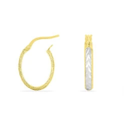 Créoles Sterala Or Jaune Strass -Garmin Soldes B3OFJPW905 view2