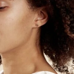 Boucles D'oreilles Puces Izild Or Jaune Rubis -Garmin Soldes B3OFJRR001 model0