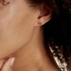 Boucles D'oreilles Puces Izild Or Jaune Rubis -Garmin Soldes B3OFJRR001 model1