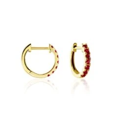 Créoles Or Jaune Killian Rubis