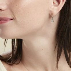 Boucles D'oreilles Pendantes Or Jaune Assaf Topaze -Garmin Soldes B3OFJT4001 model0