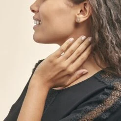 Boucles D'oreilles Puces Vrille Ovale Or Jaune Topaze -Garmin Soldes B3OFJTB007 model0