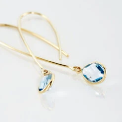 Créoles Phie Poire Or Jaune Topaze -Garmin Soldes B3OFJTB357 view2