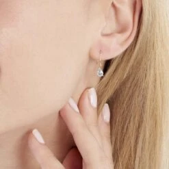 Boucles D'oreilles Pendantes Kalyne Or Jaune Topaze -Garmin Soldes B3OFJTB358 model1