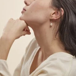 Boucles D'oreilles Pendantes Valera Or Jaune Perle De Culture -Garmin Soldes B3OFJU2038 model0