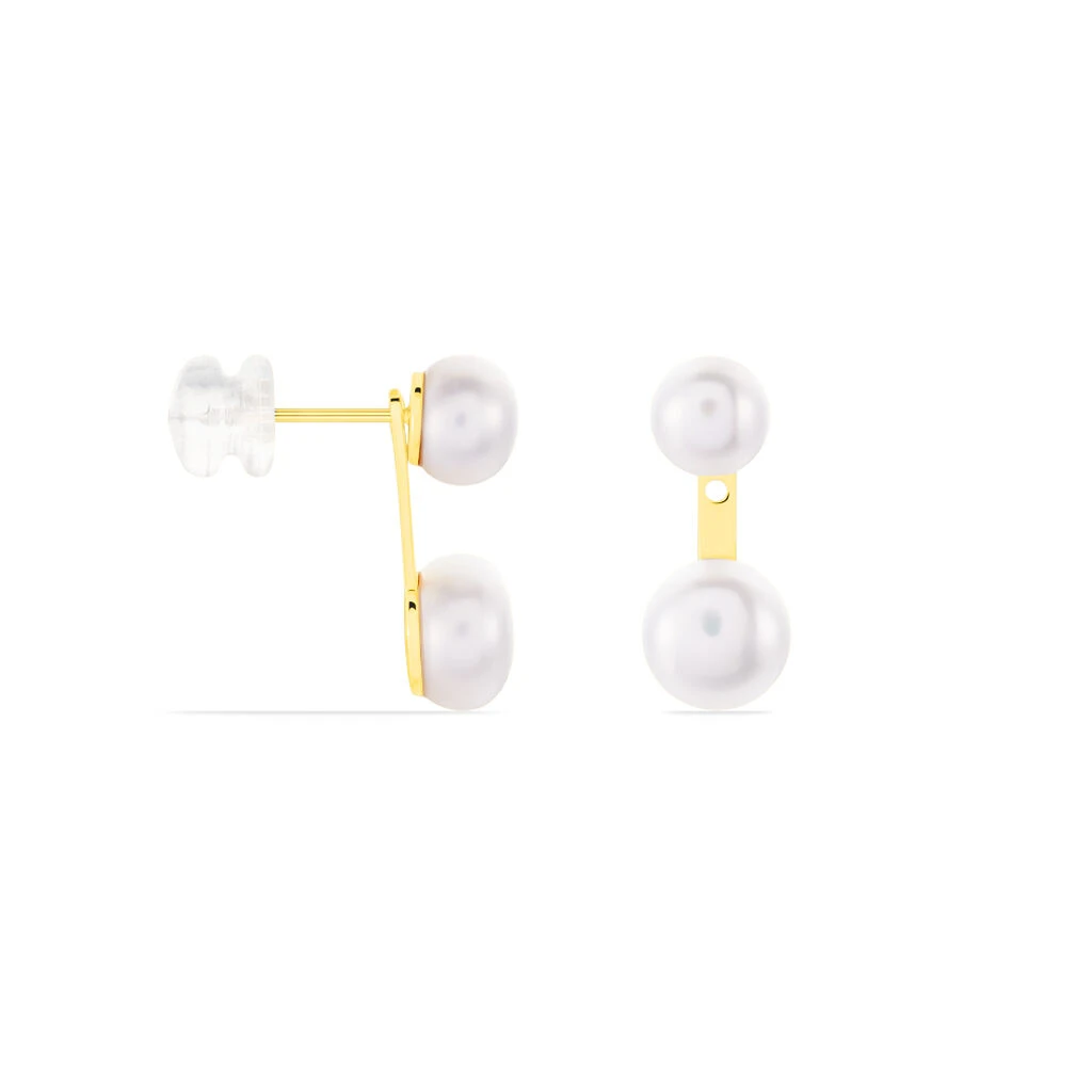 Bijoux D'oreilles Seona Or Jaune Perle De Culture 4 Bijoux D'oreilles Seona Or Jaune Perle De Culture – Image 2