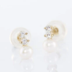 Boucles D'oreilles Pendantes Taima Or Jaune Perle De Culture -Garmin Soldes B3OFJU2279 view2