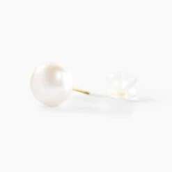 Boucles D'oreilles Puces Kesya Nacres Bouton Or Jaune Perle De Culture -Garmin Soldes B3OFJU2326 view1
