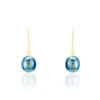 Boucles D'oreilles Pendantes Severiane Or Jaune Perle De Culture