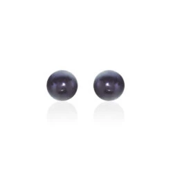 Boucles D'oreilles Puces Micaelle Teintees Or Jaune Perle De Culture