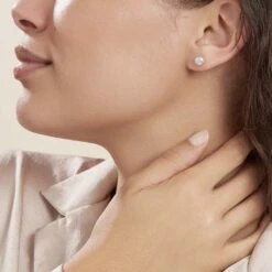 Boucles D'oreilles Puces Ursulina Or Jaune Perle De Culture -Garmin Soldes B3OFJUS017 model0