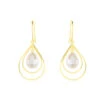 Boucles D'oreilles Pendantes Martyna Or Jaune Perle De Culture