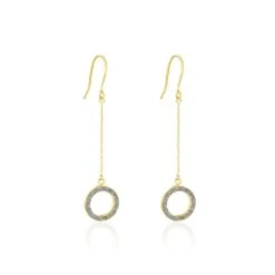 Boucles D'oreilles Pendantes Audria Or Jaune