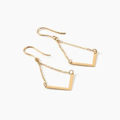 Boucles D'oreilles Pendantes Ella Or Jaune -Garmin Soldes B3OFJW002J view1