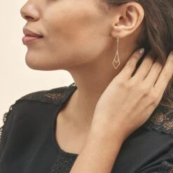 Boucles D'oreilles Pendantes Swanny Or Jaune -Garmin Soldes B3OFJW0039 model0