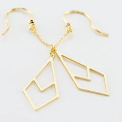 Boucles D'oreilles Pendantes Swanny Or Jaune -Garmin Soldes B3OFJW0039 view2