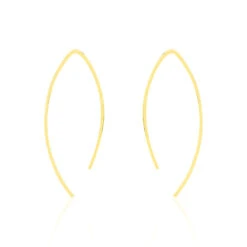 Créoles Helle Amande Or Jaune -Garmin Soldes B3OFJW007A view1