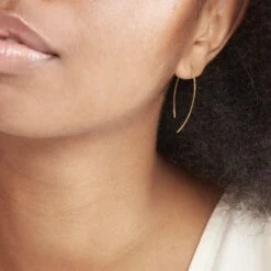 Créoles Helle Amande Or Jaune -Garmin Soldes B3OFJW007C model0