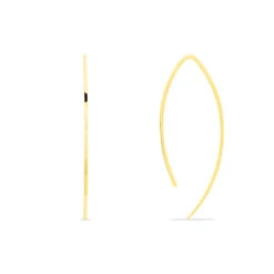 Créoles Helle Amande Or Jaune -Garmin Soldes B3OFJW007C view2