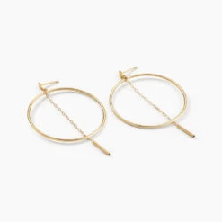 Créoles Ally Cercles Ajourés Or Jaune -Garmin Soldes B3OFJW00B0 view1