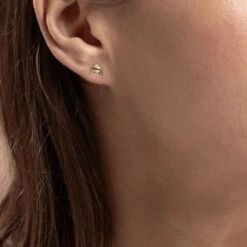 Boucles D'oreilles Puces Fulvie Dauphin Or Jaune -Garmin Soldes B3OFJW00CH model0