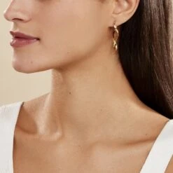 Créoles Helmine Or Jaune -Garmin Soldes B3OFJW00D3 model0