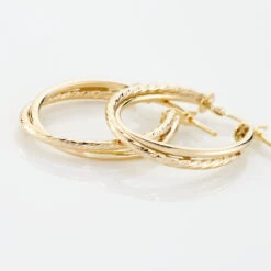 Créoles Maelia Or Jaune -Garmin Soldes B3OFJW00FB view2