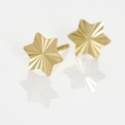 Boucles D'oreilles Puces Or Jaune Eadbert -Garmin Soldes B3OFJW00GS view2