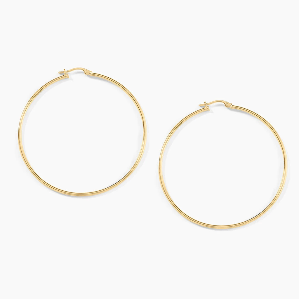 Créoles Agapanthe Or Jaune 3 Créoles Agapanthe Or Jaune